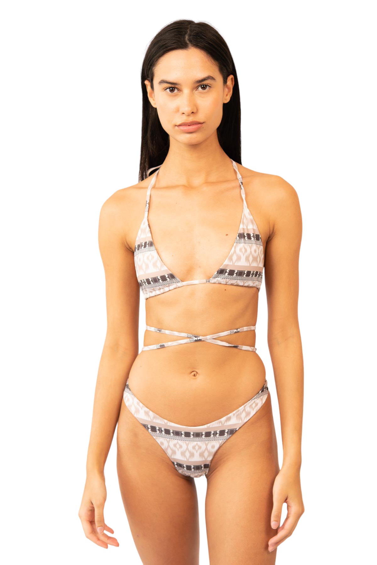 Beige Ikat top