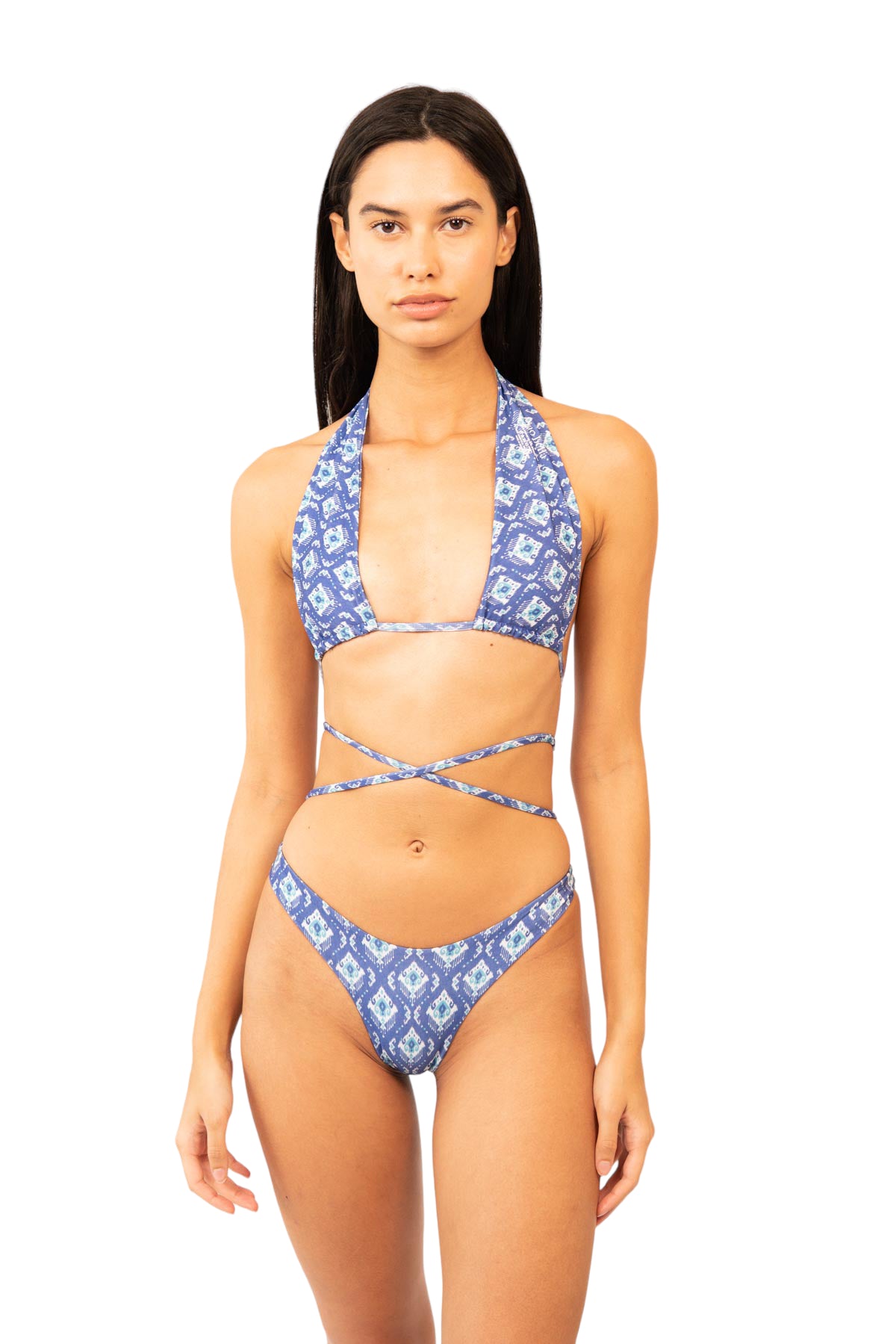 Blue Ikat Top