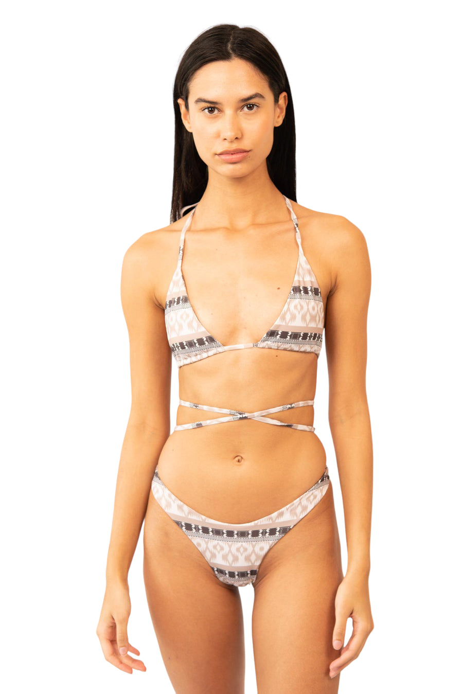 Beige Ikat top